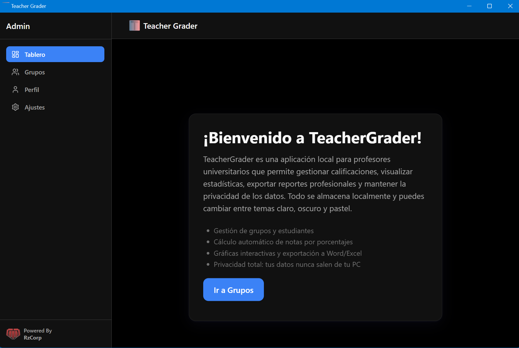 Teacher Grader App